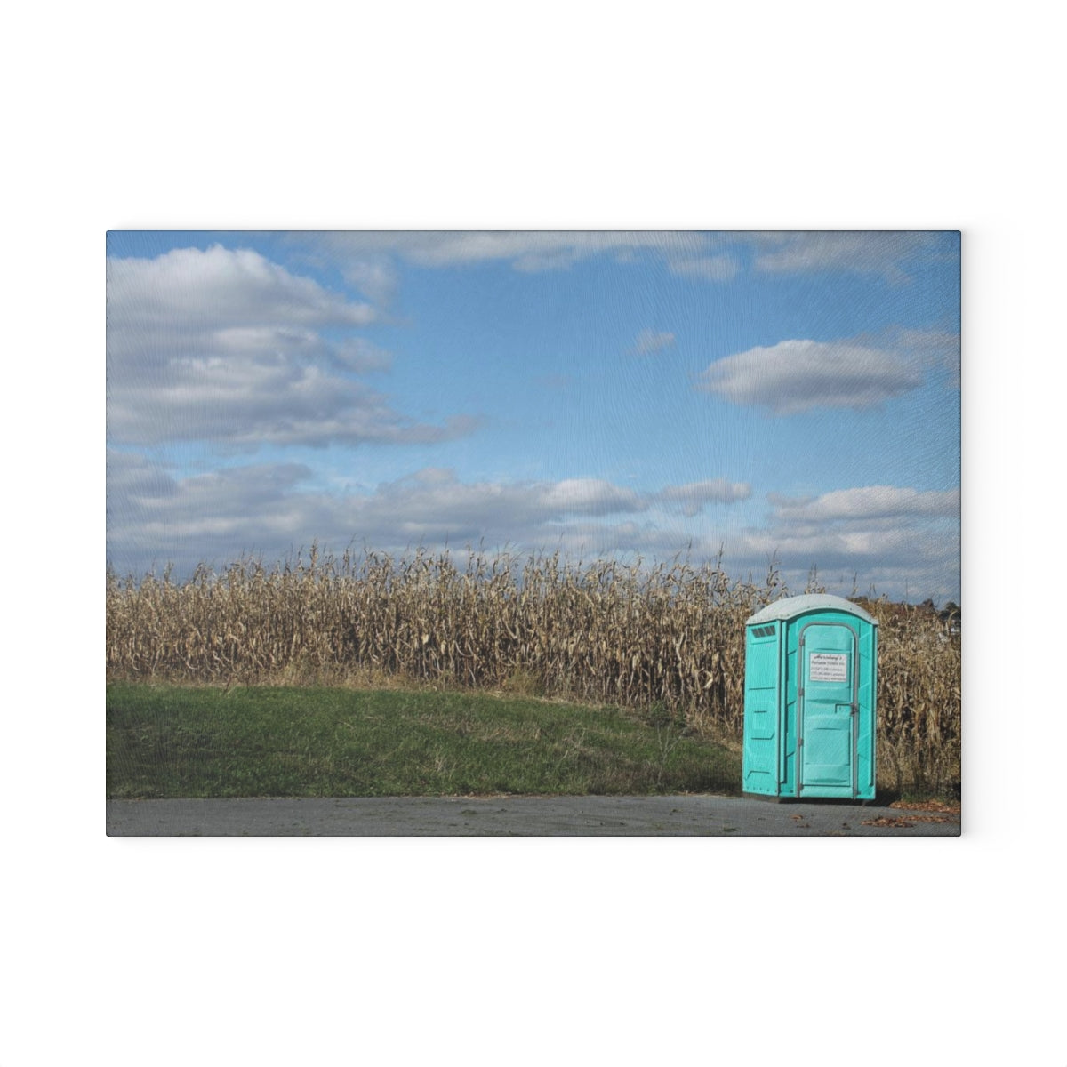 NN Glass Cutting Board A Field Potty