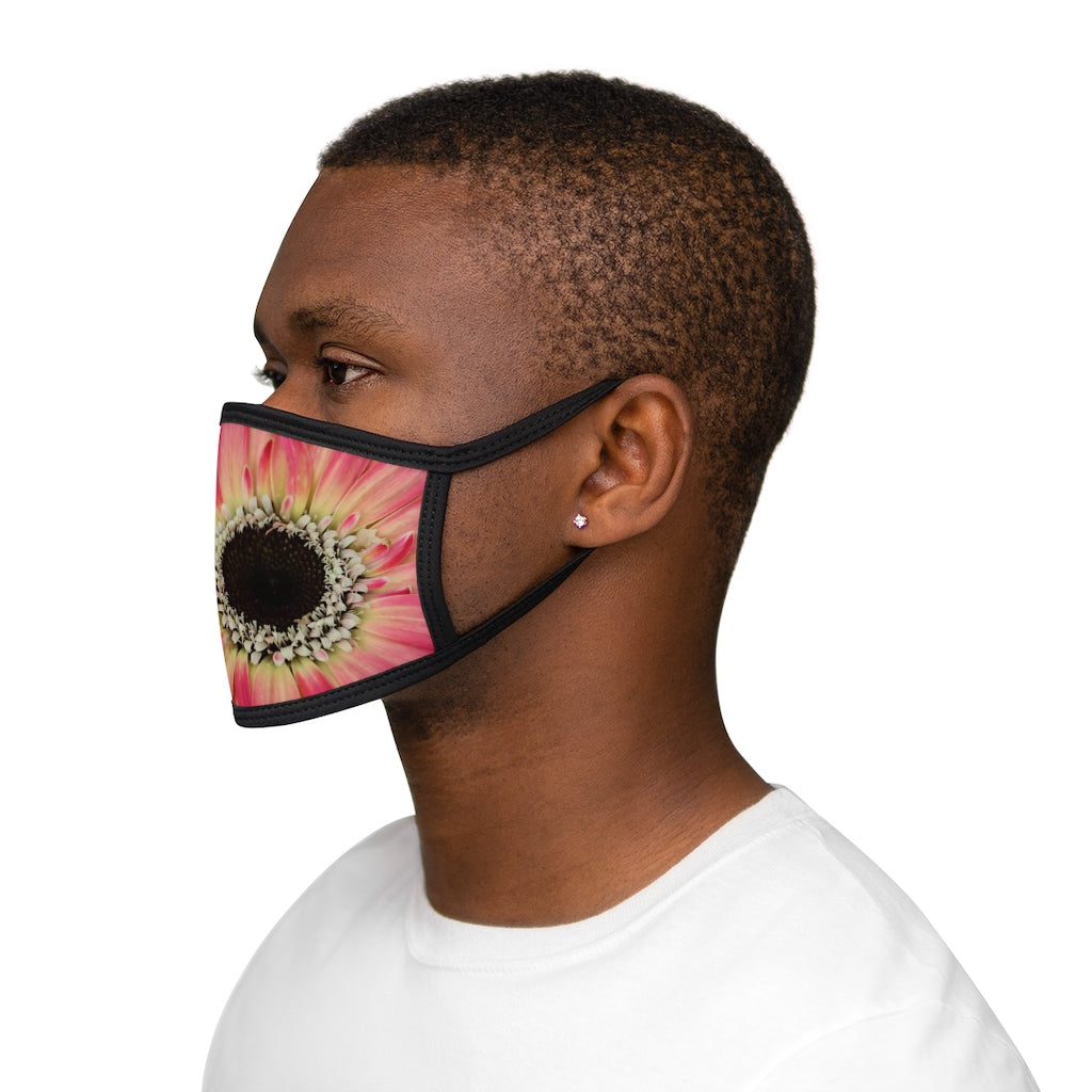 NN Mixed-Fabric Face Mask Right Pink Flower