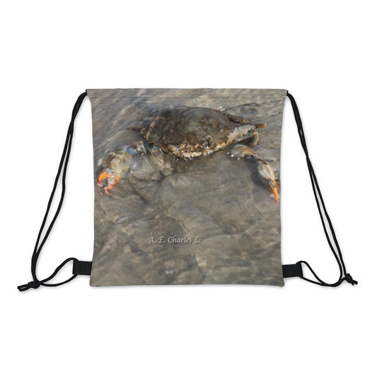 Outdoor Drawstring Bag Hello Crab