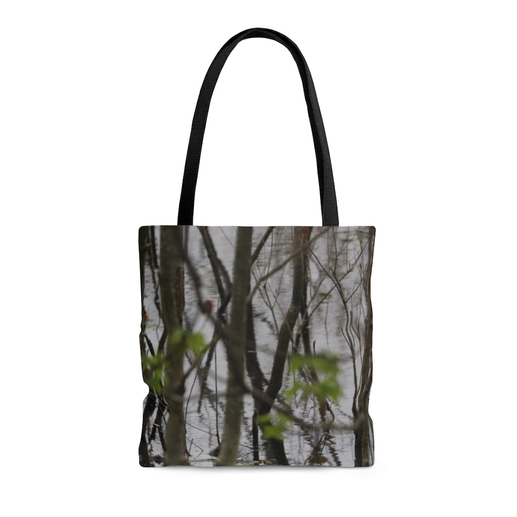 NN AOP Tote Bag Little Trees In Water Reflections