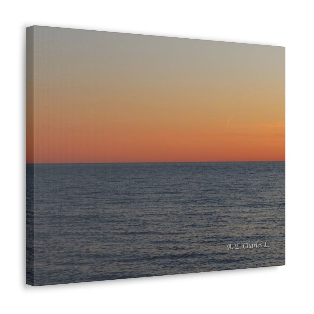 Canvas Gallery Wraps ACNJ Ocean & Orange Sky