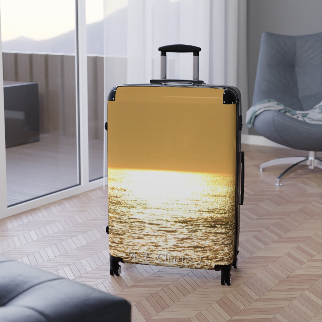 Suitcases Golden Sky & Ocean