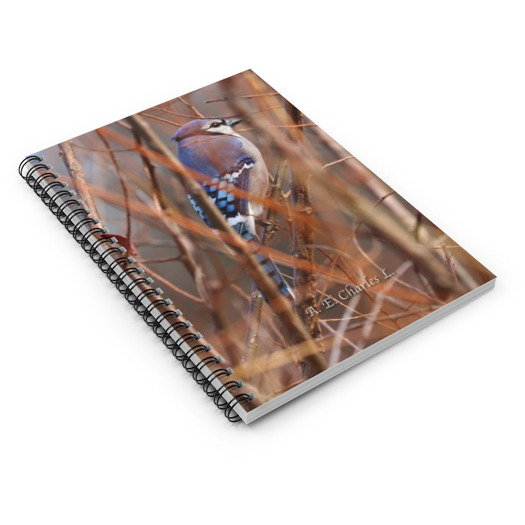 Spiral Notebook - Ruled Line Blue Jay