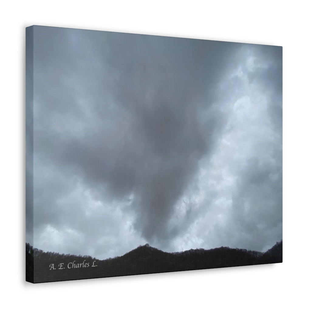 Canvas Gallery Wraps Crazy Clouds & Mountains