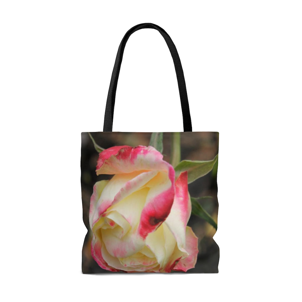 NN AOP Tote Bag Pink & Yellow Rose (M)