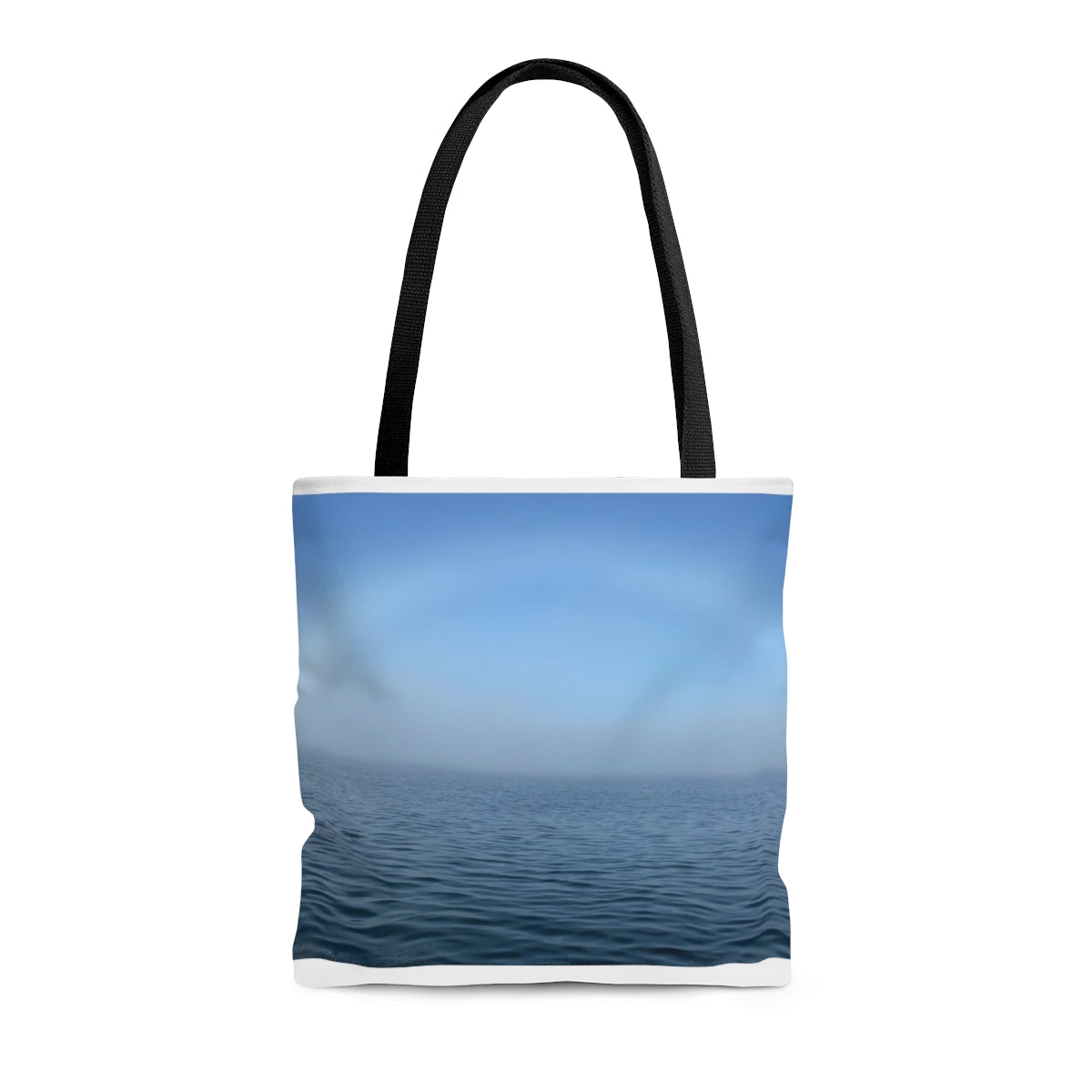 NN AOP Tote Bag Rainbow Cloud Over Ocean Blue