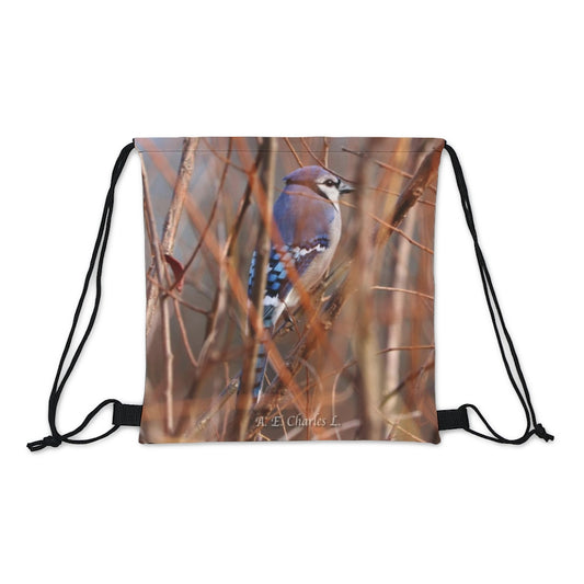 Outdoor Drawstring Bag Blue Jay