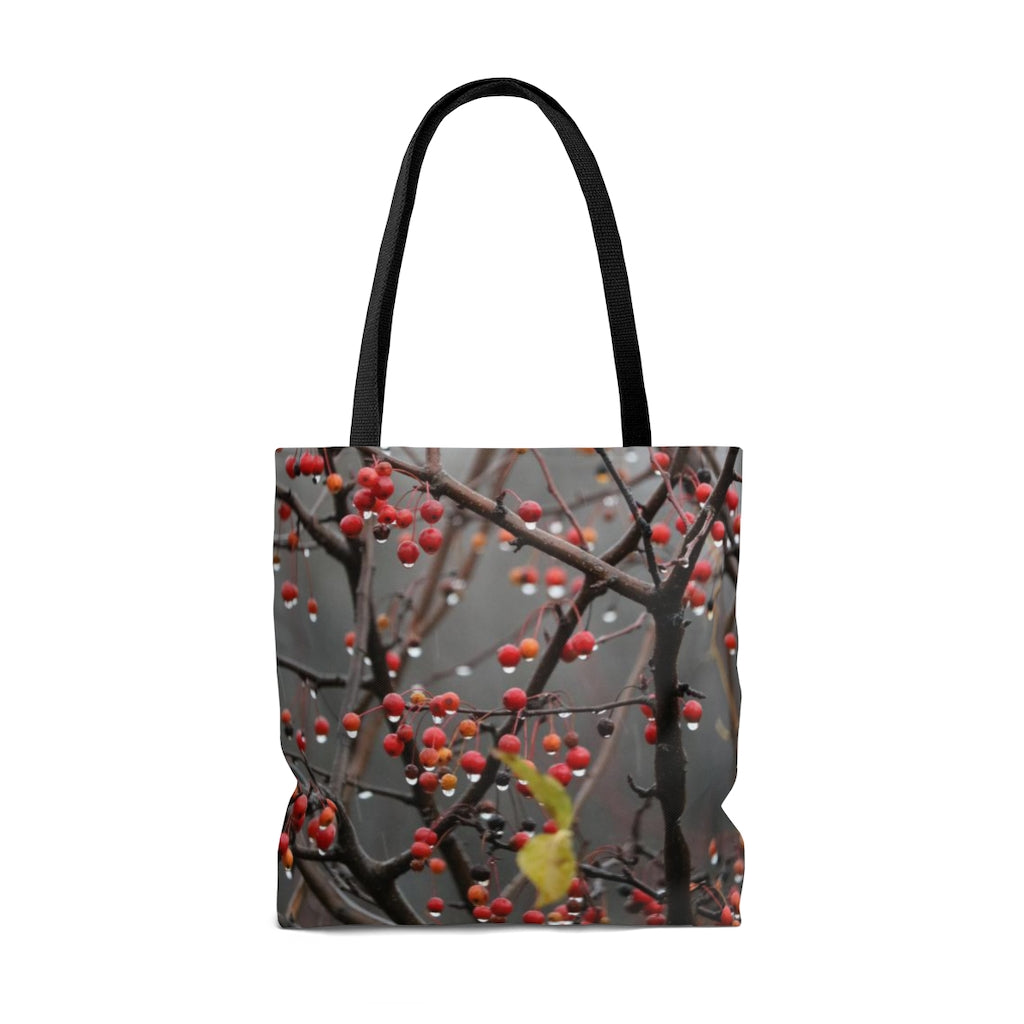 NN AOP Tote Bag Raindrop Red Berries