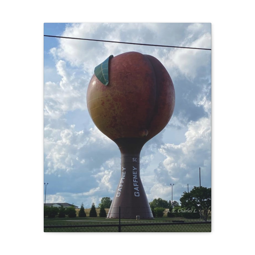 Canvas Gallery Wraps SC Peach Water Tower