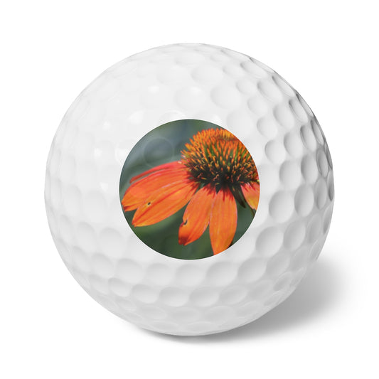 NN Golf Balls, 6pcs Orange Petal Flower