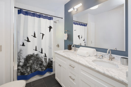 NN Shower Curtains Flying Flock