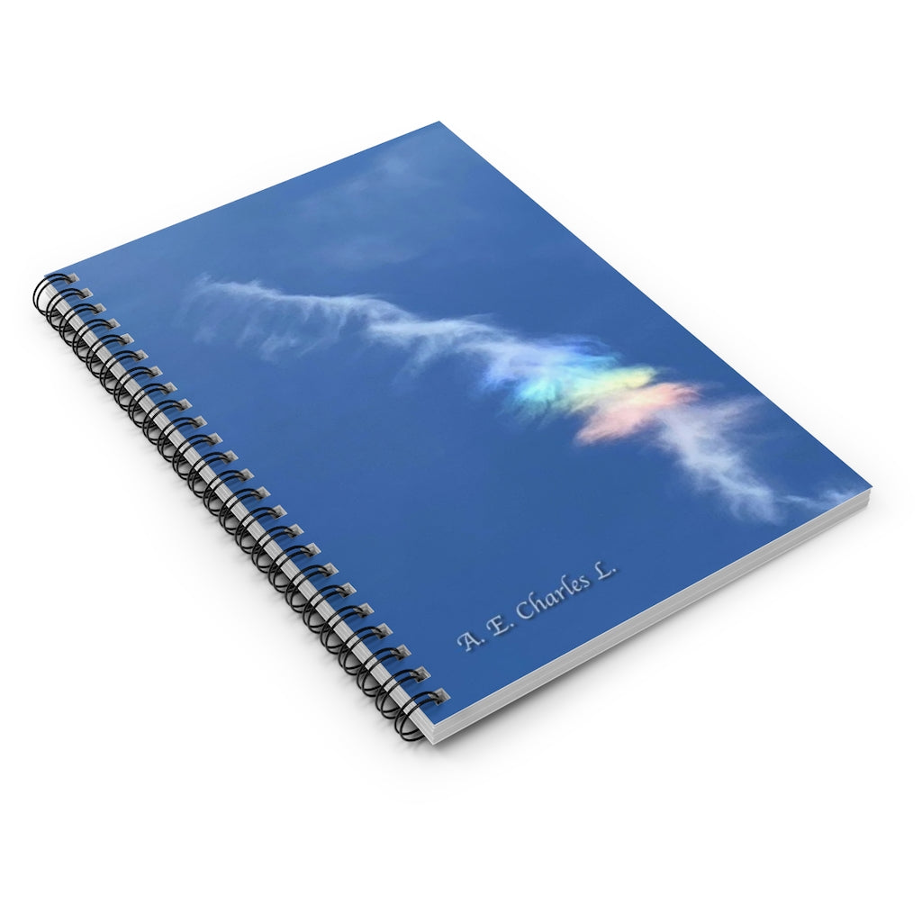 Spiral Notebook - Ruled Line Rainbow Clouds