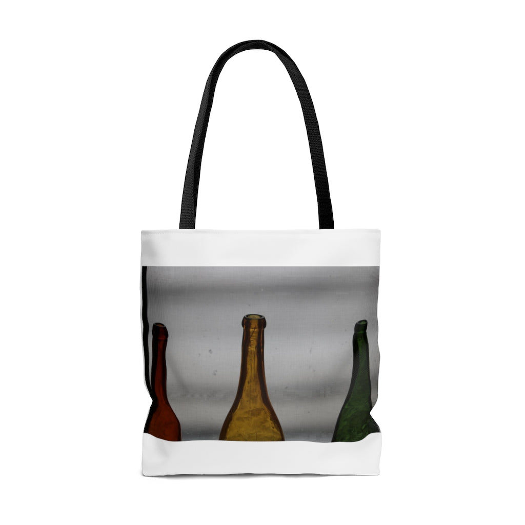 NN AOP Tote Bag Orange Yellow Green Bottles