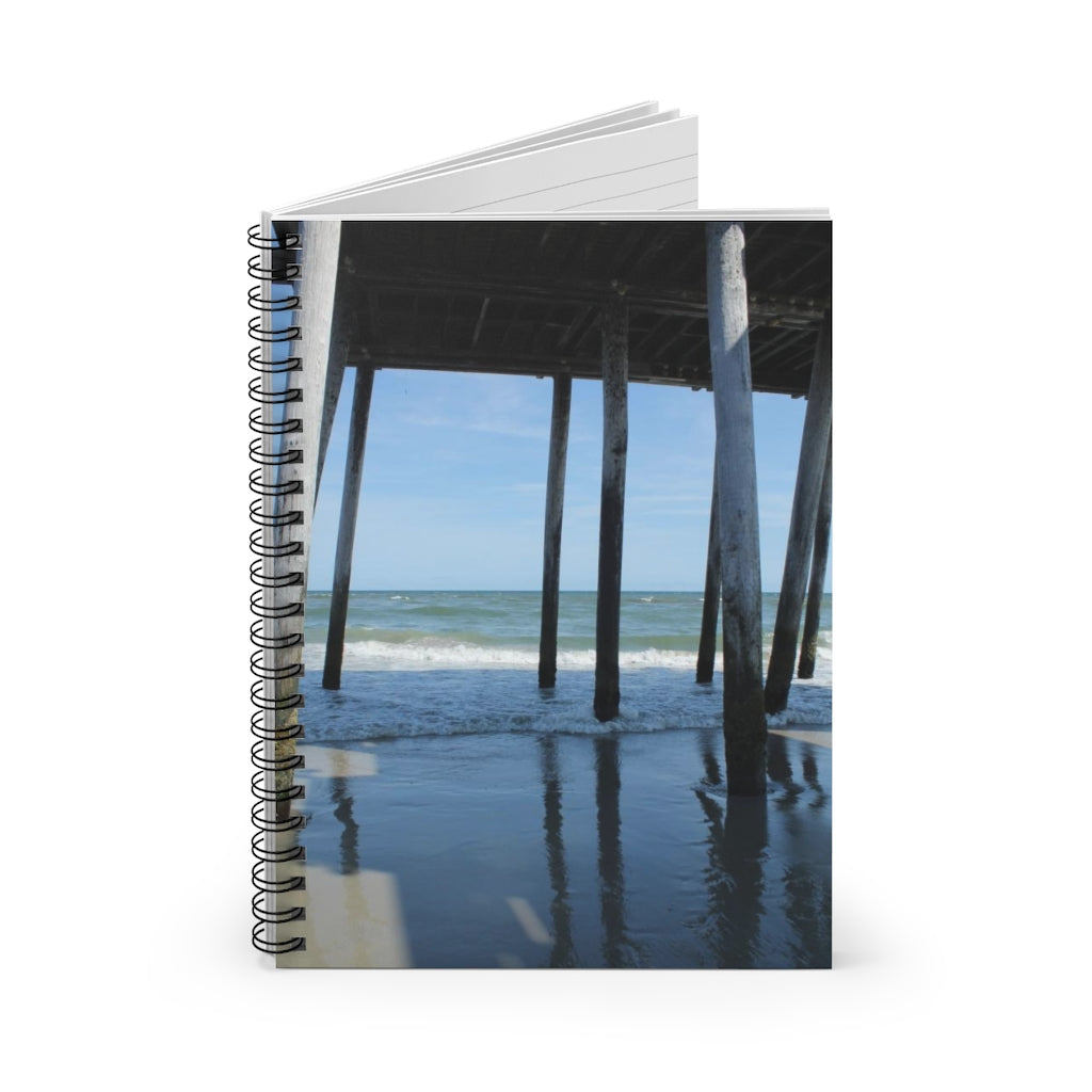 NN Spiral Notebook - Ruled Line Under The Pier