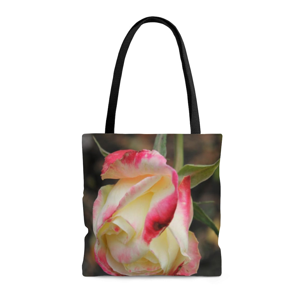 NN AOP Tote Bag Pink & Yellow Rose (M)