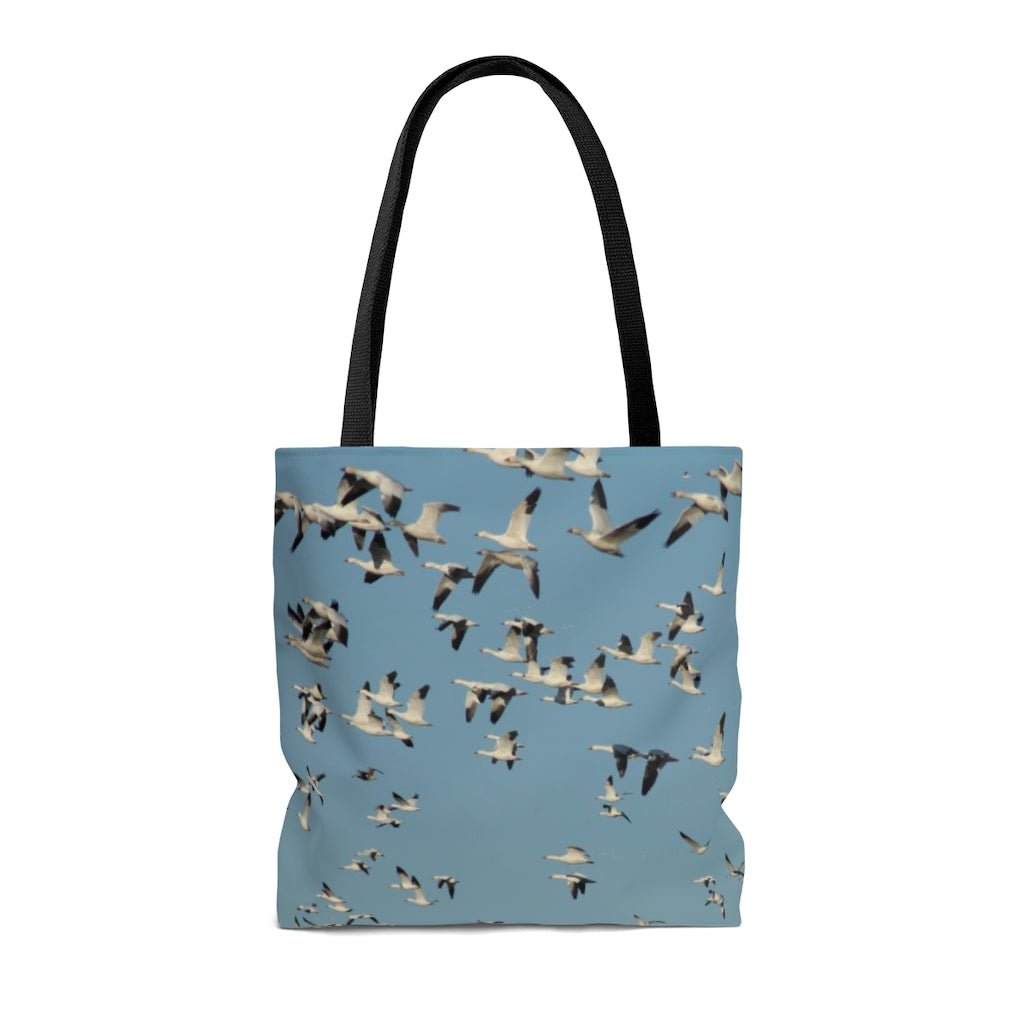 NN AOP Tote Bag Flocks Of Snow Geese