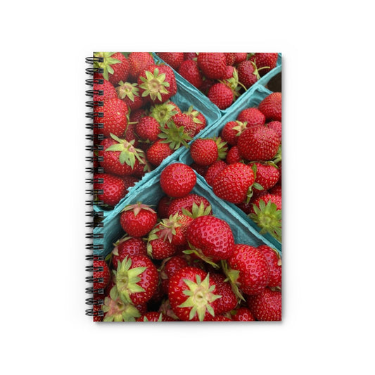 NN Spiral Notebook - Ruled Line Lots Of Strawberries