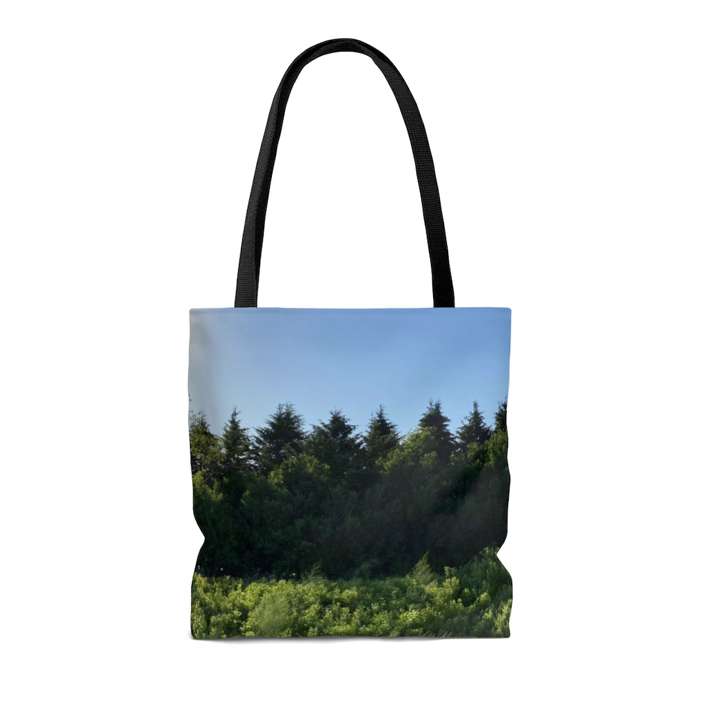 NN AOP Tote Bag Green Trees & Blue Sky