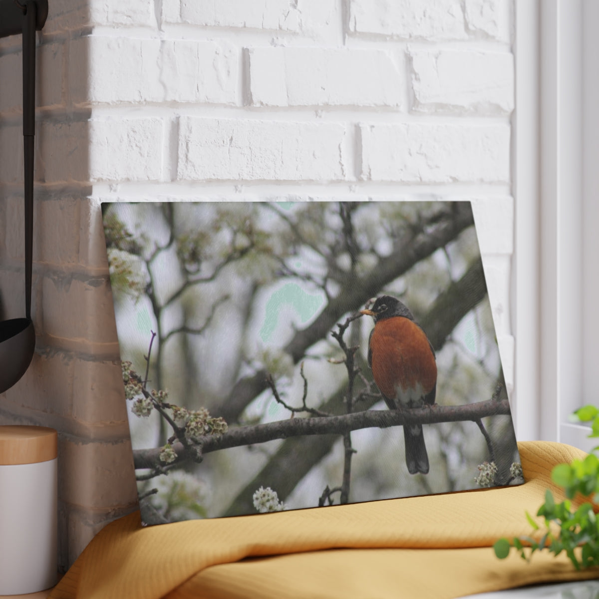 NN Glass Cutting Board Robin (IOT)