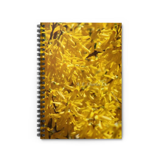 Spiral Notebook - Ruled Line Forsythia