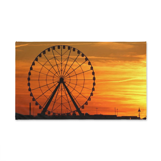 NN Fishing Hand Towel Yellow Sky ACNJ Ferris Wheel