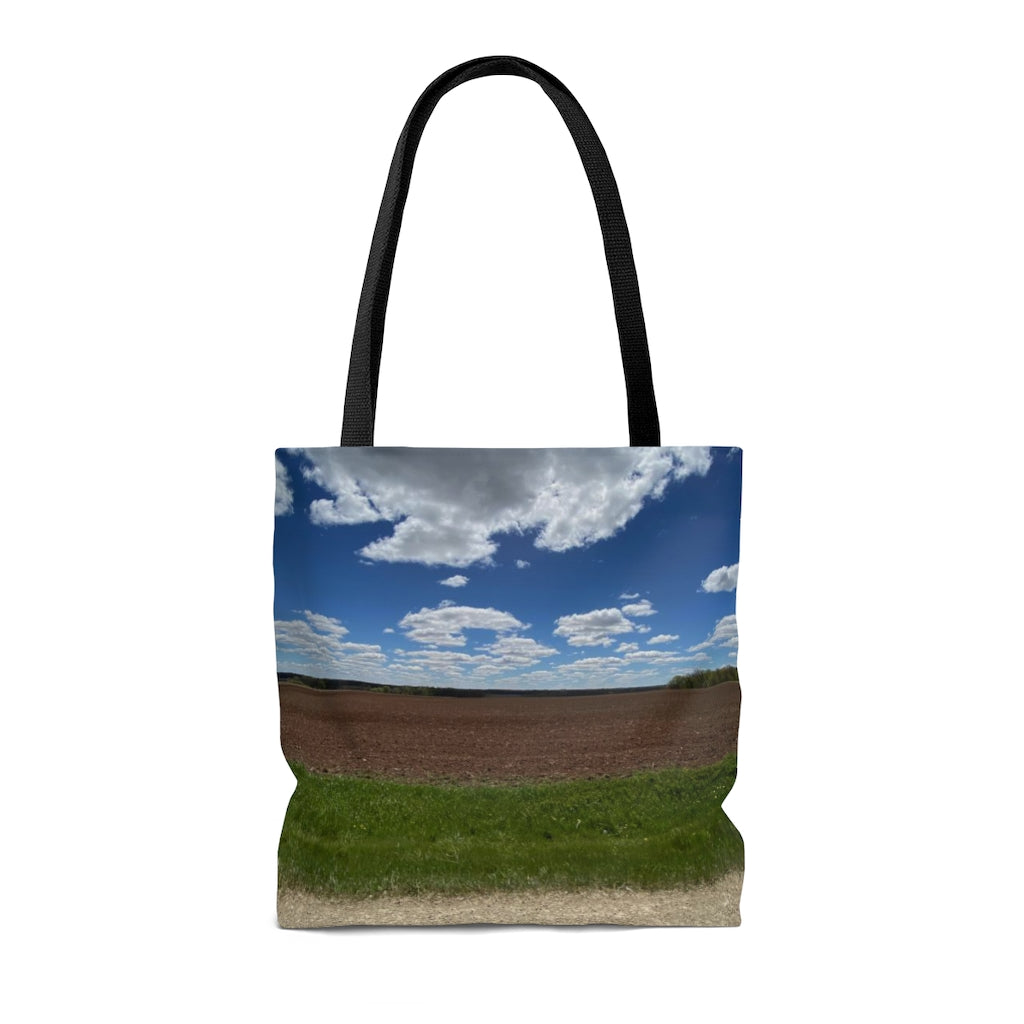 NN AOP Tote Bag Brilliant Blue Sky & Bright White Clouds