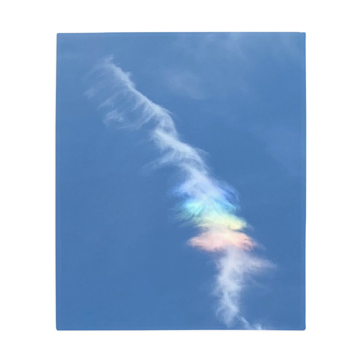 NN Plush Fleece Blanket Rainbow Clouds