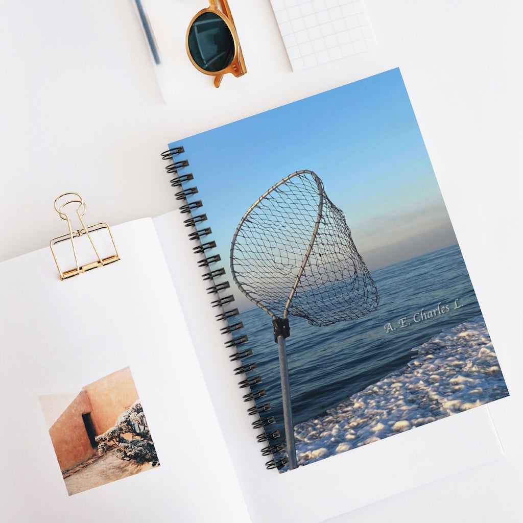 Spiral Notebook - Ruled Line High Flying Fishing Net