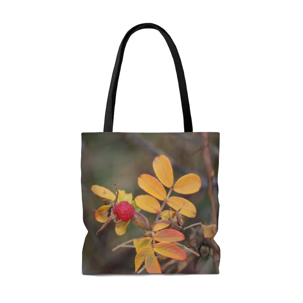 NN AOP Tote Bag One Berry & Yellow Leaves