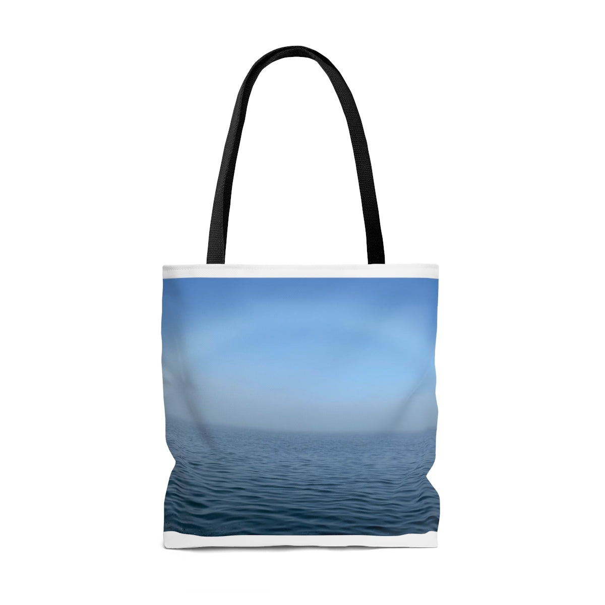 NN AOP Tote Bag Rainbow Cloud Over Ocean Blue