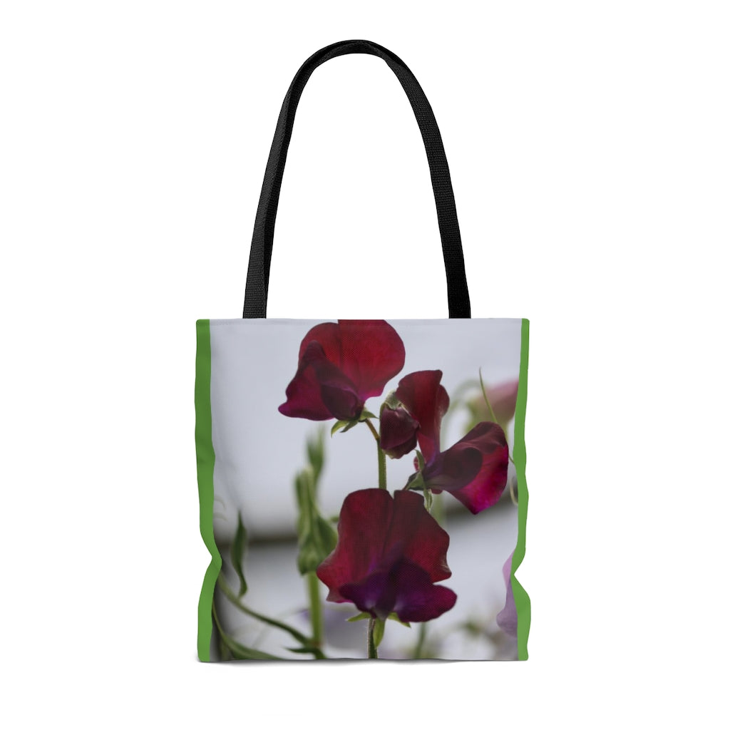 NN AOP Tote Bag Few Maroon Flowers