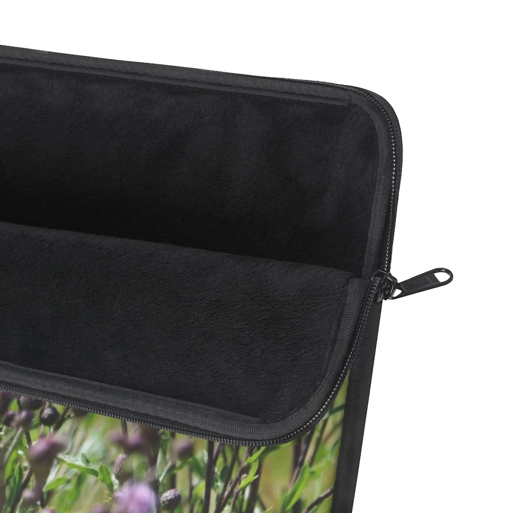 NN Laptop Sleeve Purple Fluff Flowers