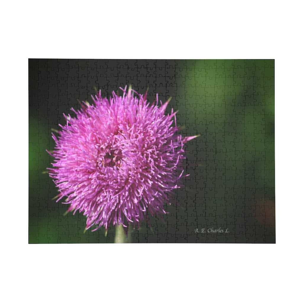 Puzzle 500 Pieces Purple Ball Flower