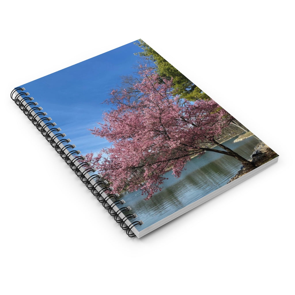 NN Spiral Notebook - Ruled Line (LP) Pink Tree & Water