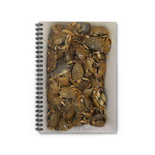 Spiral Notebook - Ruled Line Crabs In Cooler