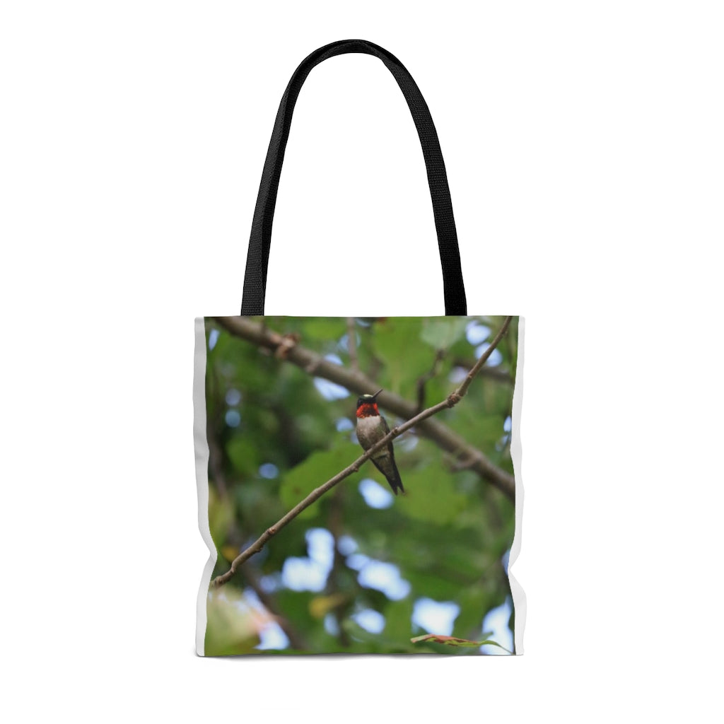 NN AOP Tote Bag MD Hummingbird Red (R)