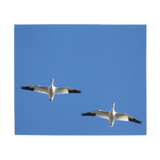 NN Plush Fleece Blanket 2 Snow Geese