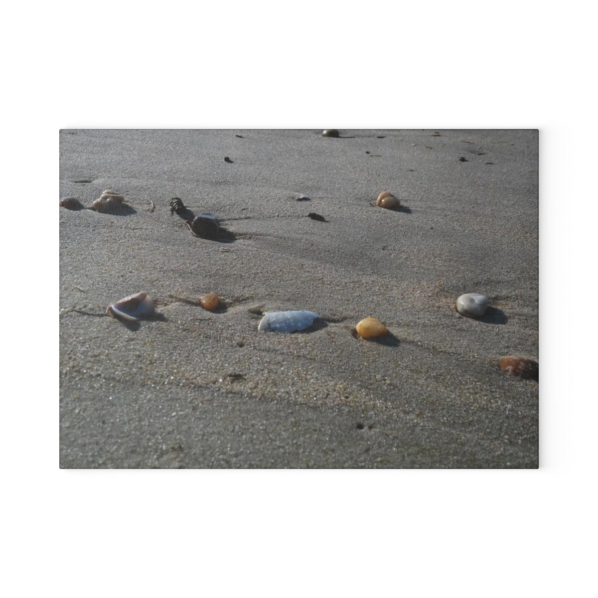 NN Glass Cutting Board Colorful Pebbles On Beach