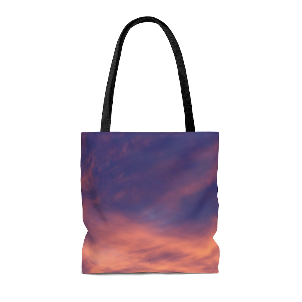 NN AOP Tote Bag Pink Orange Purple Clouds