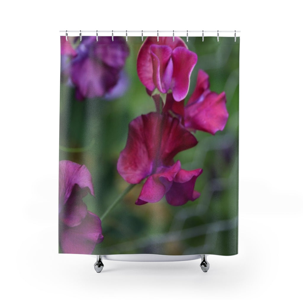 NN Shower Curtains Purplish Flowers