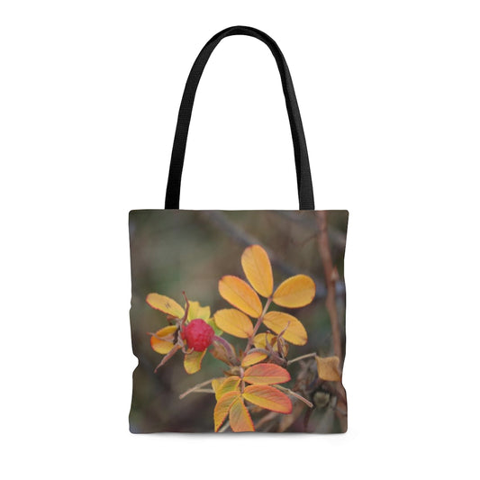 NN AOP Tote Bag One Berry & Yellow Leaves