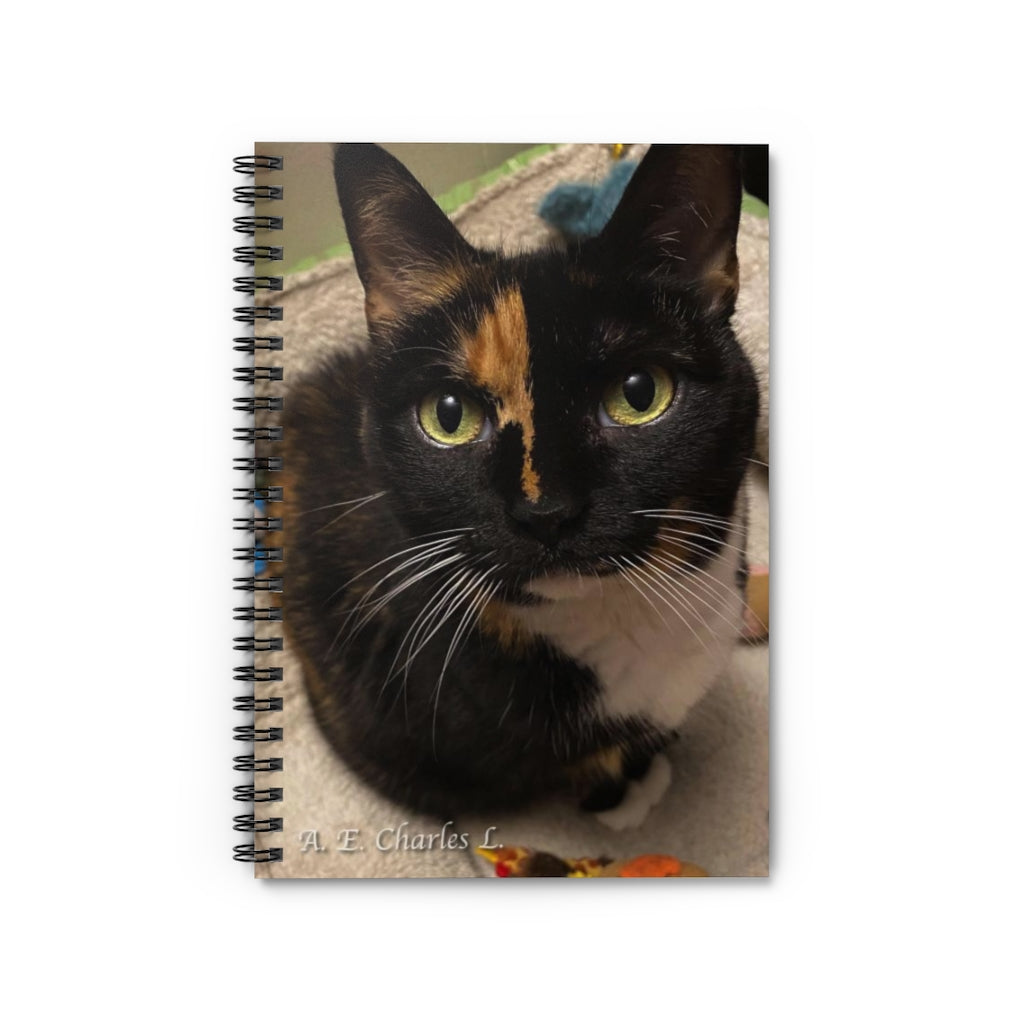 Spiral Notebook - Ruled Line Cat (S)