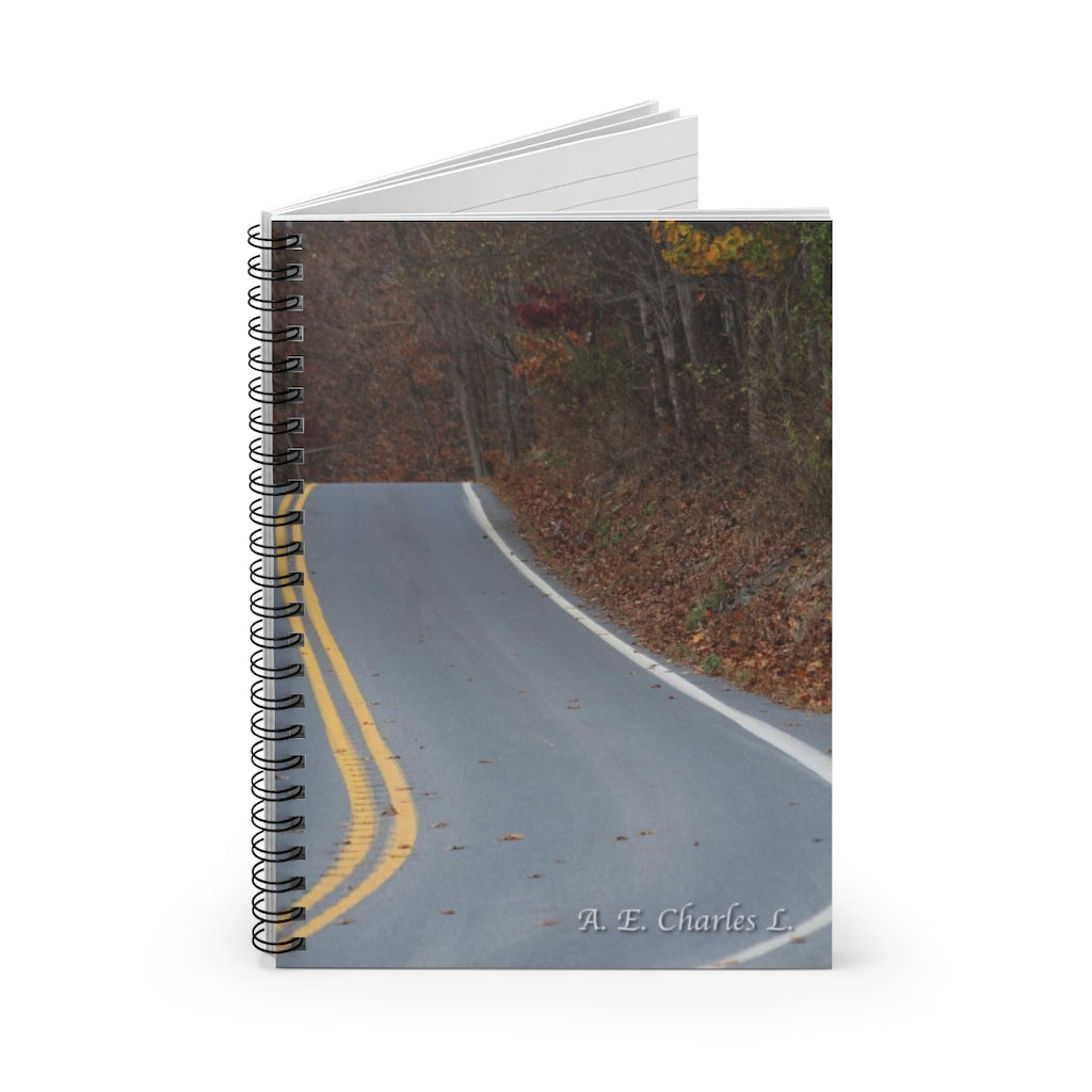 Spiral Notebook - Ruled Line Lonely Curve (WS)