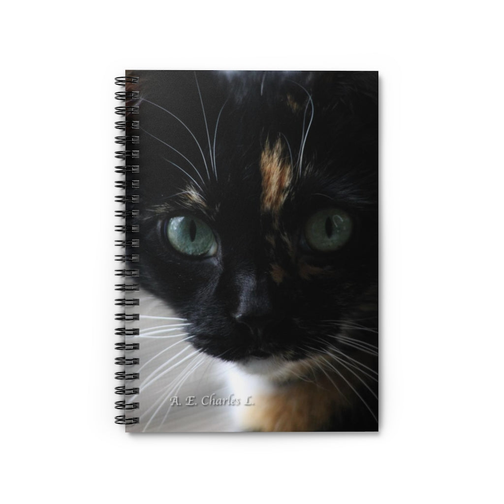 Spiral Notebook - Ruled Line Cat Face (P)