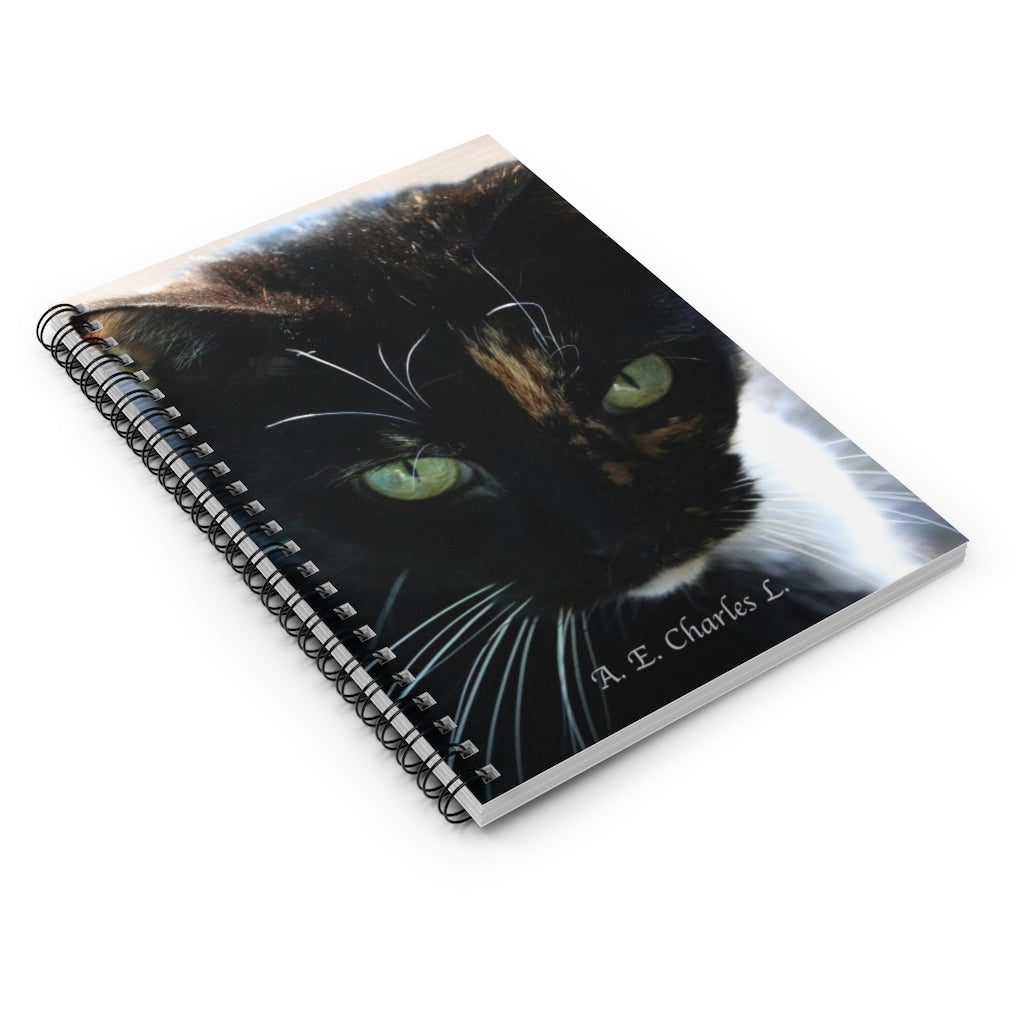 Spiral Notebook - Ruled Line Cat (P)