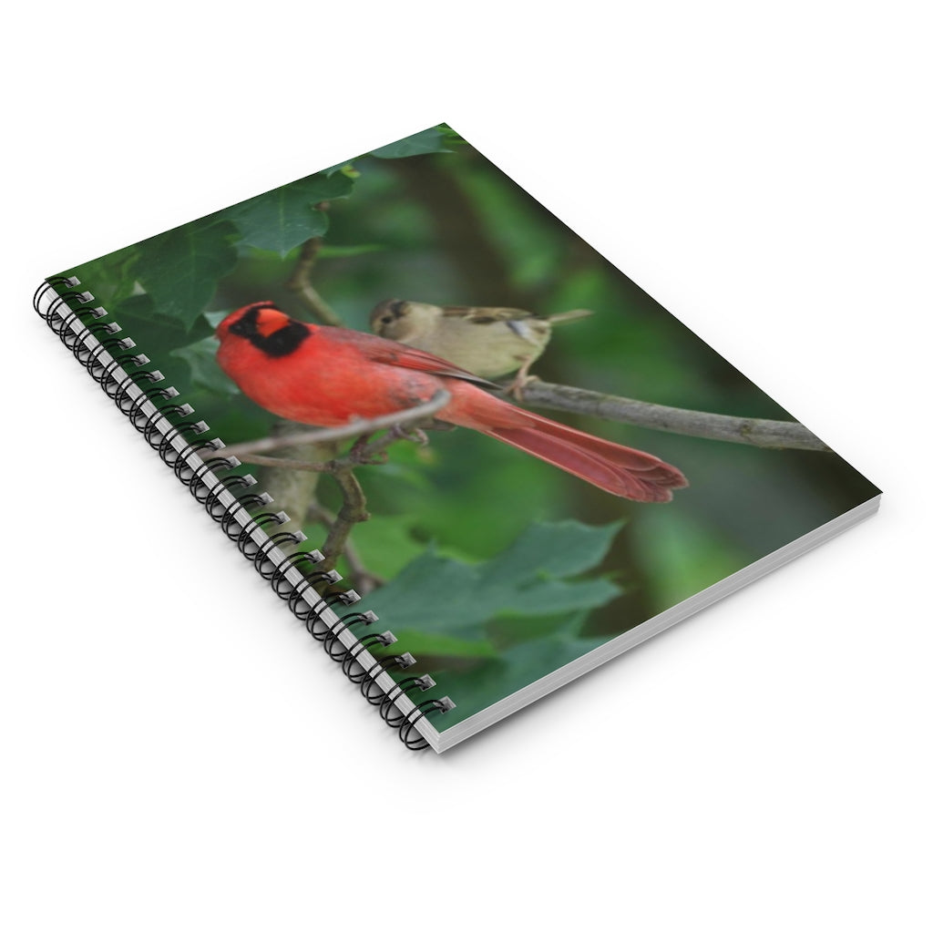 NN Spiral Notebook - Ruled Line Feathered Friends Striking A Pose