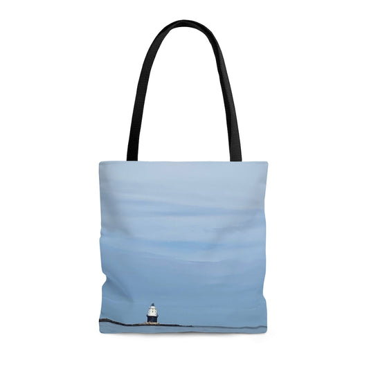 NN AOP Tote Bag Blue Sky & White Lighthouse