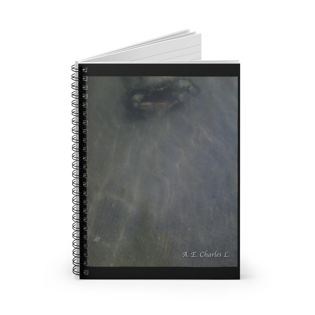 Spiral Notebook - Ruled Line Ocean Crab