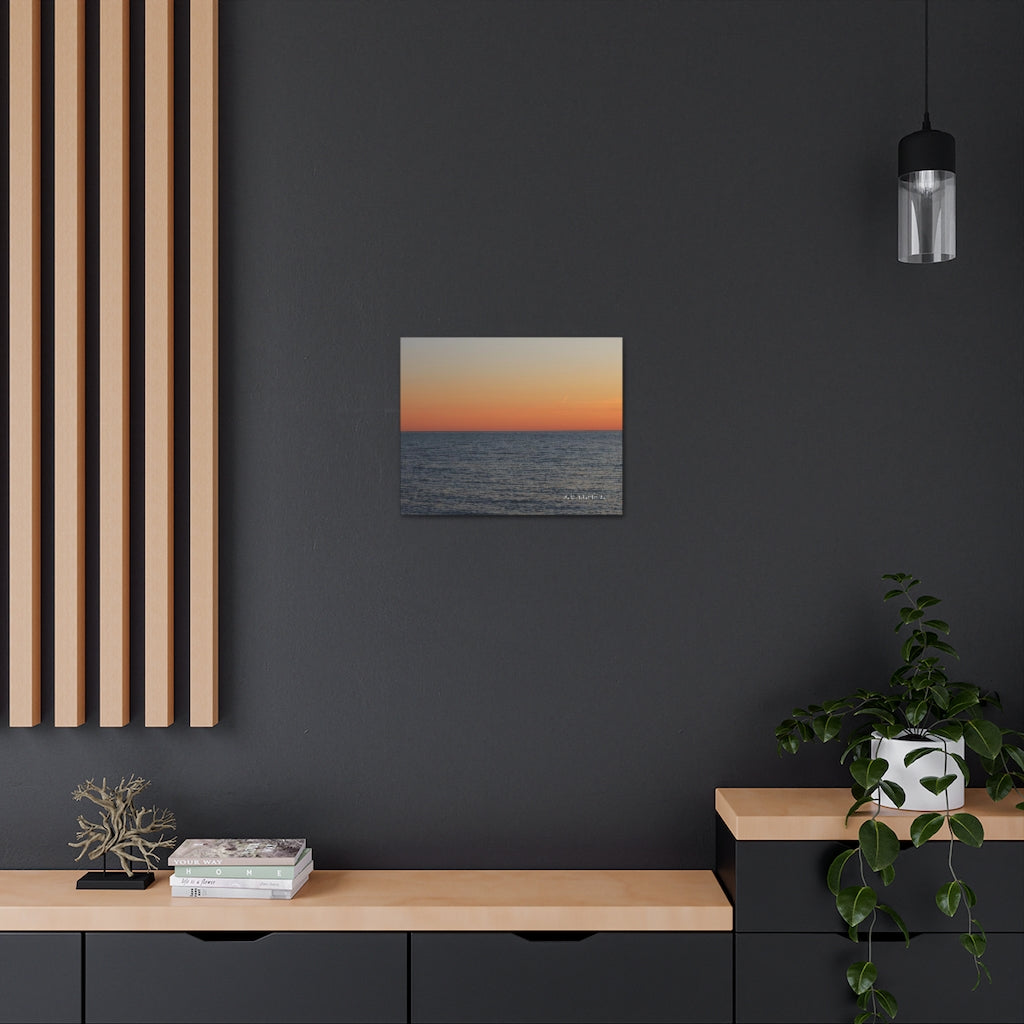 Canvas Gallery Wraps ACNJ Ocean & Orange Sky