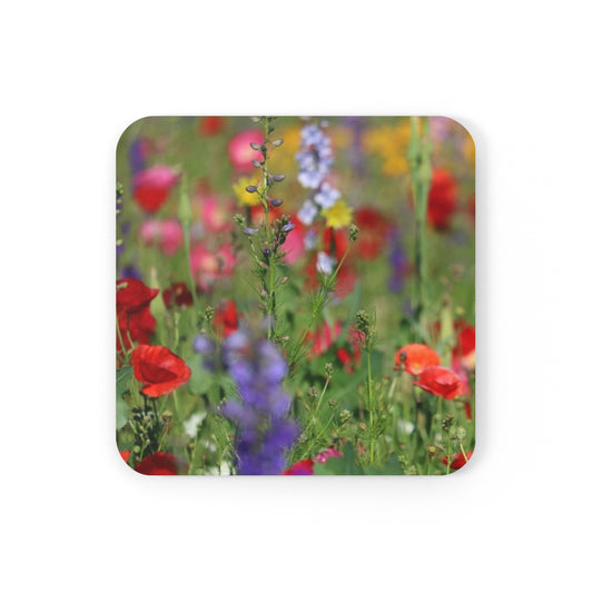 NN Cork Back Coaster Wildflowers